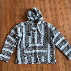 Woven Blue Hoodie